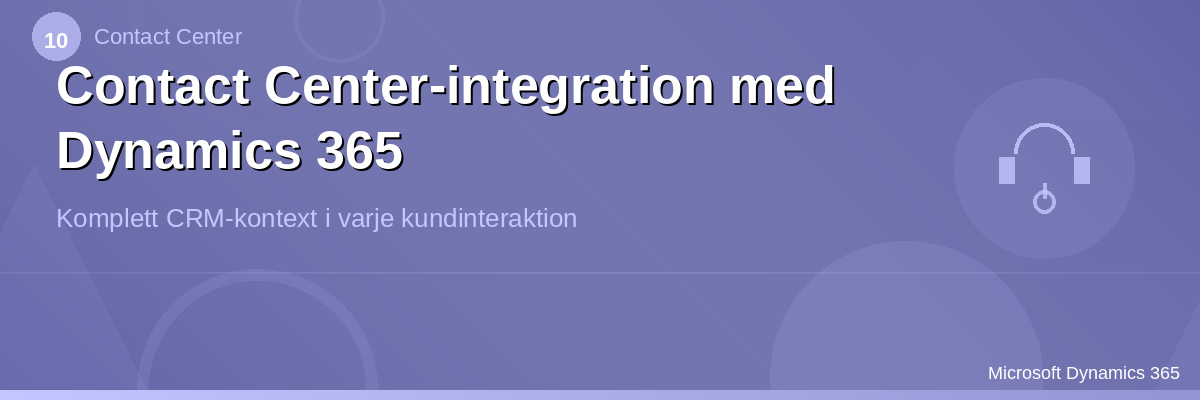 CC – CRM-integrasjon