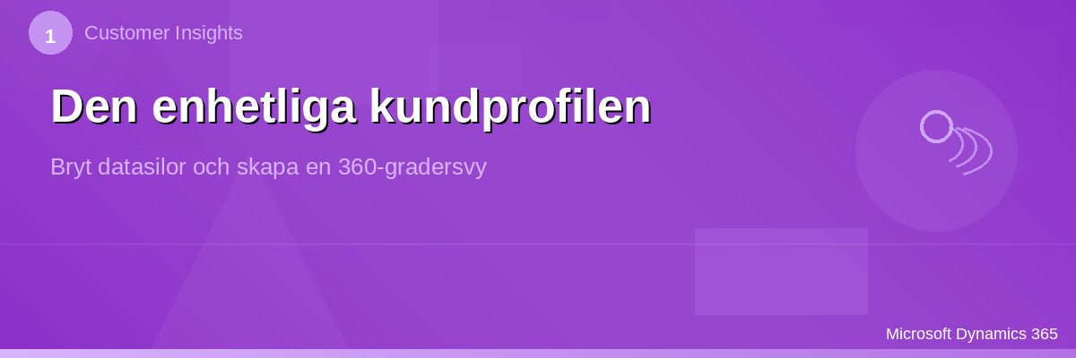 CI – Enhetlig kundeprofil