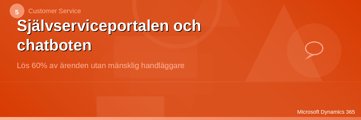 CS – Selvbetjening & Chatbot