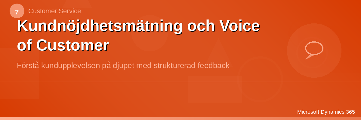 CS – Voice of Customer