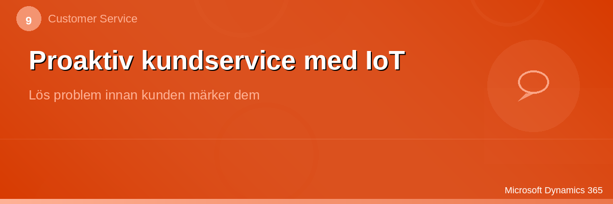 CS – IoT & Proaktiv service