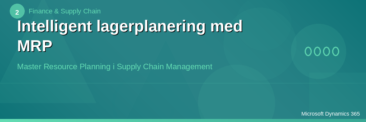 SCM – Lagerplanlegging